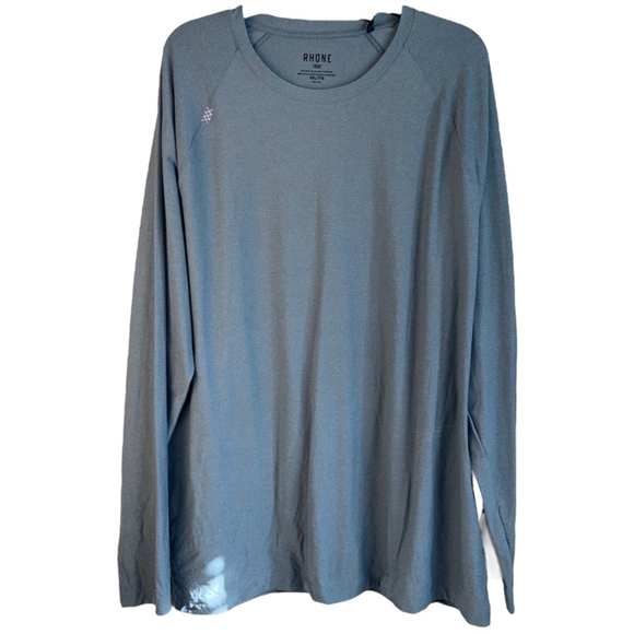 Rhone Mens 2XL Reign Long Sleeve Performance T-Shirt Oceanview Blue NWT‎ - Picture 1 of 8